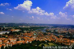 Прага, вид сверху