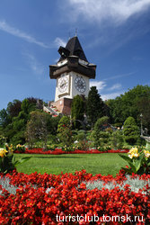 Австрия. Грац. Часовая башня замка Шлоссберг