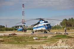 В Кедровом куча вертолетных площадок.